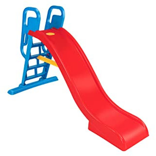 Globo Giocattoli – Scivolo da giardino 189 x 114 x 85 cm, Tubo acqua collegabile, Multicolore – DOLU 40900