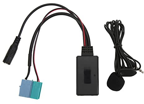 Akozon Adattatore AUX IN, Ricevitore Audio Wireless Bluetooth 6+8 Pin con Microfono Vivavoce di Ricambio per Fiat Bravo per Radio VISTEON Dal 2007