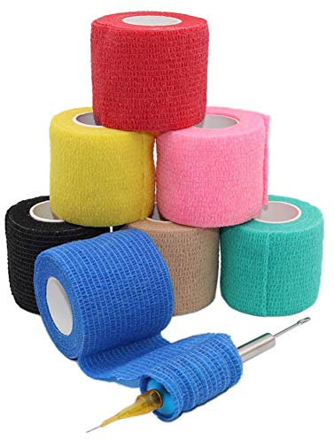 Ayrsjcl Bandage-wrap-selbstklebende Elastische Bandage Für Den Griff Dem Rohranziehen Von Tattoo-zubehör Zufällige Farbe