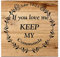 Holzschild mit Aufschrift If You Love Me Keep My Commands, Aufschrift Santa Stop Here, für Krippe, Veranda, zum Valentinstag, kein Verblassen, Mode-Comic für Babys erstes Weihnachten