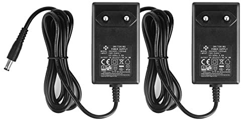 Security-01 Pack de 2 adaptadores de alimentación CC 24 V 1 A, conector de 5,5 mm x 2,1 mm