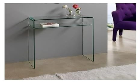 Genérico SOLUCIONES Diez - Consola CANDADO (SU), Cristal Curvado, 80x33 cms