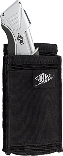 Wedo 7880199 Messerscheide für Cuttermesser, Universal Cutter Gürteltasche aus robustem Polyester, schwarz
