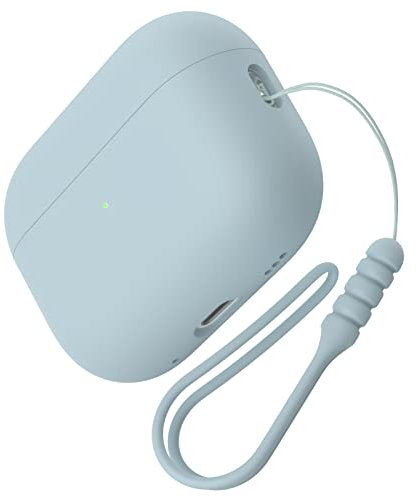 ACRONIX Hülle für AirPods Pro 2. Generation(2022) Case,Silikon hülle Stoßfeste Schutzhülle [Front-LED Sichtbar] für AirPods Pro 2 mit Lanyard-Agavengrün