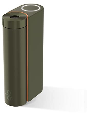 GLO Hyper X2 Tabakerhitzer, Elektrischer Tabak Heater für klassischen Zigaretten Geschmack, Alternative zur E-Zigarette, bis zu 20 Sticks pro Akku-Ladung, Khaki