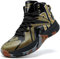 ASHION Herren Basketballschuhe High-Top Sportschuhe Tennis Schuhe Herren Gym Sneaker Hallenschuhe,Schwarzes Gold,41 EU