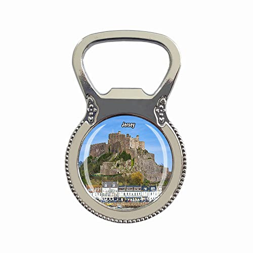 Jersey UK Fridge Magnet Bottle Opener Tourist Souvenir Gift Collection Refrigerator Magnetic Sticker
