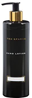 Ted Sparks Wild Rose & Jasmin Handlotion Black in schwarz-transparenten Flakon mit goldenen Details, Fassungsvermögen: 390 ml, TED-HL-C04