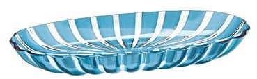 GUZZINI - Plat De Service Dolcevita, Bio-Based Plastic, Turquoise, 38x19xh4,5