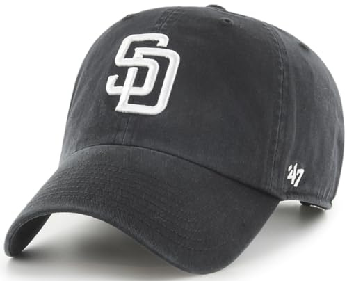 47 Schwarze und weiße Reinigungsmütze, San Diego Padres, Einheitsgr��e