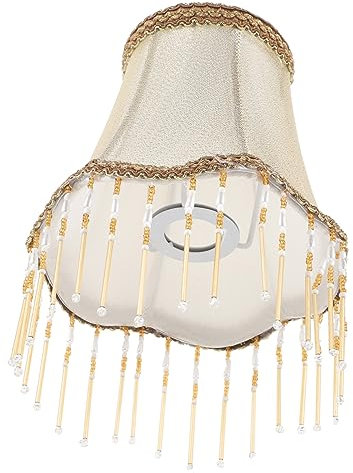 ARTIBETTER Kerzenlampenschirm aus europäischem Kristall Trommel Lampenschirm Barrel Lampenschirme Vintage-Lampenschirm Schreibtischlampe Meson Lampenzubehör Leuchter Wandlampe Stoff