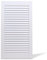 Pine Louvre Door - Vented Open Design in Natural or White Finish - Ideal for Slatted Wardrobe & Internal Cupboard (White,1700mm (67) x 394mm (15.5))
