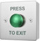 Push to Exit Button for Door Access Control Big Press Button Waterproof Stainless Steel Shell with Back Mounted Box NO/COM Output