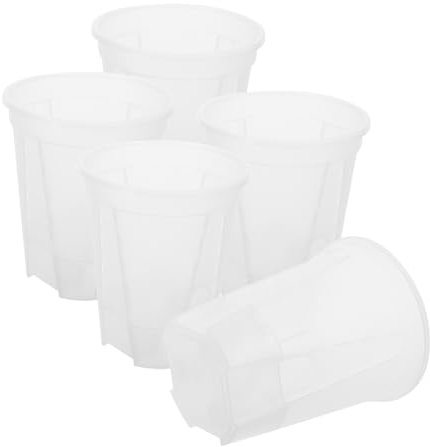 Toddmomy Macetas De Riego Automático para Orquídeas 5 Piezas Depósito De Agua Transparente 18 * 12.5 * 20.4cm para Interiores y Exteriores Macetero Resistente y Duradero Autorriego