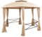 Markise Shelter Pergola Pavillons - Gartenpavillon mit Vorhängen Hexagonal 360x265 cm für Garten Terrasse Camping Party