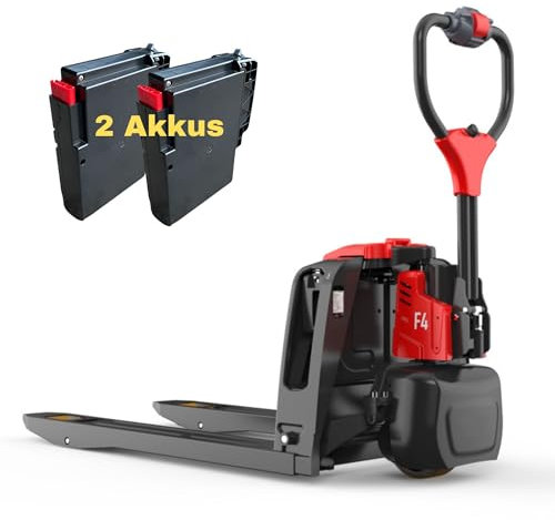 Elektrohubwagen F4 1,5 t Li-ION mit 2 Akkus - voll elektrischer Hubwagen