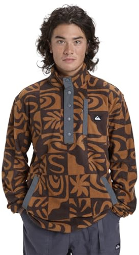 Quiksilver Fleece NO DESTINATION HS Men's Brown L
