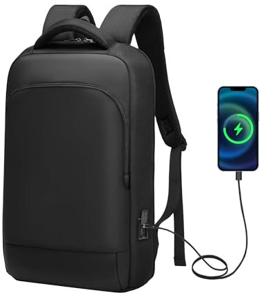 MANETTA Slim Laptop Backpack for Men Women 15.6 inch Laptop Backpack Water Resistant Computer Notebooks Lightweight Small Backpacks For Business Work
