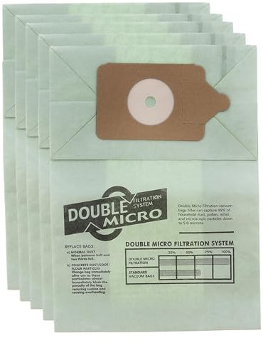ORNACH® Henry Hoover Bags | Hetty Hoover Bags | Double-Layer Paper Dust Bags | Numatic Hoover Bags Compatible with Henry Hetty Vacuum Cleaner | Henry Bags 5 Pack For Hetty, James, Harry, Basil, James