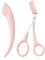 MSQ Augenbrauen Schere Set 1 Stück Augenbrauenschere Trimmer +1 Stück Augenbrauenschere mit Kamm Professionelle Präzisionswerkzeug für Frauen und Männer