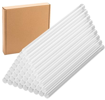 ORAGKE Colla a Caldo 11mm x 200mm 45 Pezzi, Stick Colla a Caldo Trasparente, Stick ad Alta Adesione Asciugatura Rapida, per Pistola Colla a Caldo, Fai da Te, Riparazioni e Artigianato