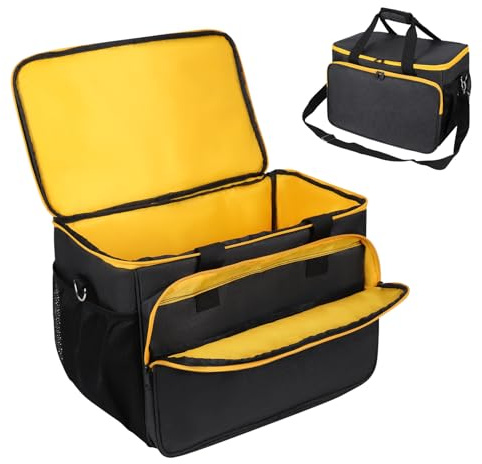 TUSIASC Carry Bag Compatible with DEWALT 20V MAX Circular Saw DCS391B/DCS565B/DCS574B/DCS570B/DCS573B Portable Storage Bag for Skil 5280-01 15 Amp 7-1/4 Inch Circular Saw,with Pockets(Case Only)