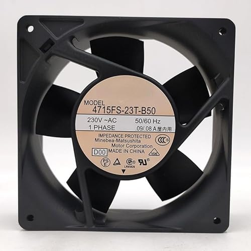 LMNCBVYA 230V 4715FS-23T-B50-D00 120mm Cooling Fan - High Efficiency 120x120x38mm Ventilation Fan for Electronics and Appliances