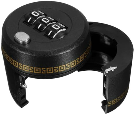 SUPVOX Serrure à Code pour Bouteille de Vin, Cadenas à Bouteille Noir, Accessoire de Verrouillage Sécurisé pour Bouchon de Vin, Protection Anti-vol pour Cave, Bar et Restaurant