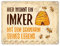 trendaffe - Imker mit Schwarm seines Lebens Blechschild in 15x20 cm - Metallschild Reklameschild Dekoschild