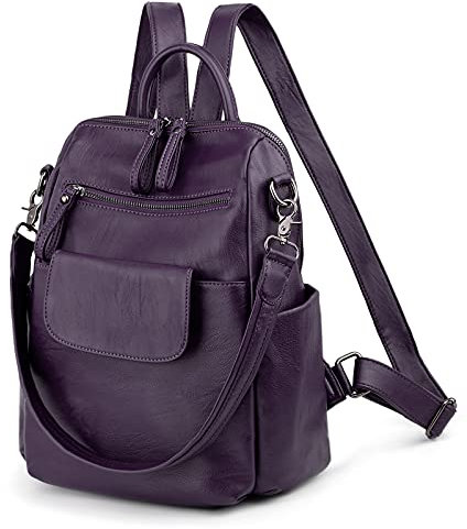 UTO Zaino Donna per Scuola fare la spesa o da viaggio 3 Modi Usi stile Classico e Elegante in Pelle Sintetica