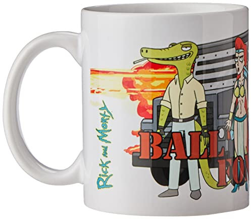 Pyramid International Rick e Morty Ball Fondlers tazza di caffè, ceramica, multicolore, 7.9 x 11 x 9.3 cm