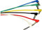 Omnialaser - Cable de audio jack mono en ángulo de 6,3 mm para guitarra baja, batería plana, pedal - Colorido - 6 unidades 1 metro