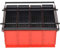 Festnight Presse à Papier de Recyclage Acier/Presse à Briquettes 38 x 31 x 18 cm Noir et rouge