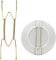 EEEKit Unsichtbare Tellerhänger für Wand, 10 Zoll Edelstahl Dekorative Draht-Tellerhalter mit Wandhaken, Set von 10