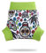 Petit Lulu Überhose (Schlupfüberhose) Größe XL (13kg +) für Höschenwindeln und Nachtwindeln (Gatos Calaveras (auf weiß))