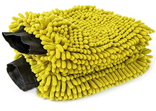 DOCAZOO - Autoreinigungsset - Auto-Waschset - 2er-Pack Autohandschuhe oder Waschhandschuhe (Ohne Stange)