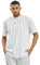 Karl Kani Herren KKMQ32041WHT Small Signature Pinstripe Tee White wht/blk/red, M