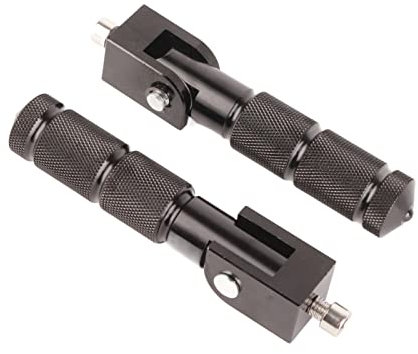Fußrasten Pedale Auflager Motorrad Fußstütze Pedal 2St. Aluminium Pedale für Motorrad Elektroauto 8MM Universal 90 Grad klappbare Stützstange
