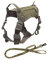 Spring.Rd Taktische Hundegeschirr Weste mit Griff No-Pull Einstellbare Militärische Arbeitshundeweste Hundegeschirr mit Haken Schlaufe Hundegeschirr für Hundetraining Jagd Wandern Walking (Marinegrün