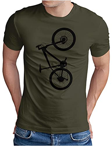 OM3® Hardtail Mountain Bike T-Shirt - Herren - Fahrrad MTB Bicycle Biking - S - 5XL