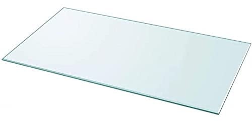 Estante de cristal para frigorífico universal (47,2 cm x 26,5 cm) grosor 4 mm transparente