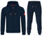 MOOSELINE Herren Jogginganzug Trainingsanzug Sportanzug (S, Navy Blue)