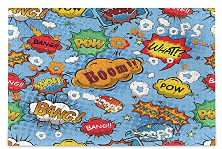 Pop Comic Explosion Sprechblase Jigsaw Puzzle 1000 Teile für Erwachsene Klassische Jigsaw Puzzles aus Papier Wanddekoration Geschenk ab 12 (70x50cm)