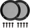 ECSiNG 2 pezzi per altoparlante griglia decorazione per altoparlante custodia protettiva per altoparlante da 5 pollici per subwoofer auto altoparlante corno sistema audio accessori fai da te nero