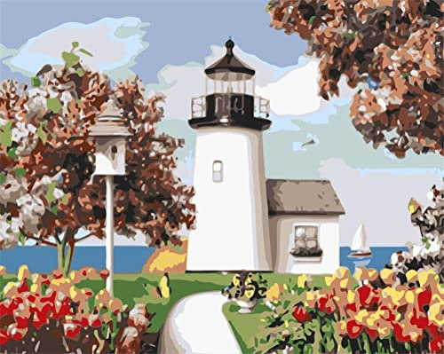 PUZZLECABIN Holzpuzzle 4000 Teile Leuchtturm am Meer EIN Geschicklichkeitsspiel für die ganze Familie