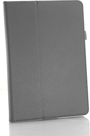 Leather Folio Flip Case For iPad 10.2 9th & 8th Gen and iPad Pro 10.5 (Gray)