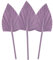 Hileyu 3Pcs Feuilles de Palmier Séchées Lances de Palmier Séchées Naturelles, Petit Eventail de Palmier Séché,Plante de Palmier avec Tige Boho Maison, Fête, Mariage,Gâteau, Décoration Gold (Purple)