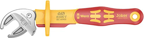 Wera 05020151001 6004 Joker VDE S Llave de boca autoajustante de aislamiento VDE, 10-13 mm (7/16“-1/2“)