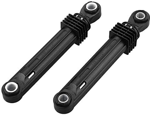 Sadkyer 2 Piezas 100N para Amortiguador de Lavadora LG Pieza de Carga Frontal de arandela Cascara de plastico Negro Accesorios para electrodomesticos