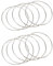 BOBOZHONG Traumfänger Runde Ringe,10PCS Metall Handwerk Ringe Praktische Durable Dreamcatcher Hoop Metallring für Traumfänger Festival Kränze DIY Kunst und Handwerk Projekte (10cm)